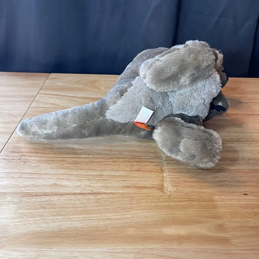 Wild Republic Grey Kangaroo Plush with Removable Baby Joey Pouch Plush 12 in